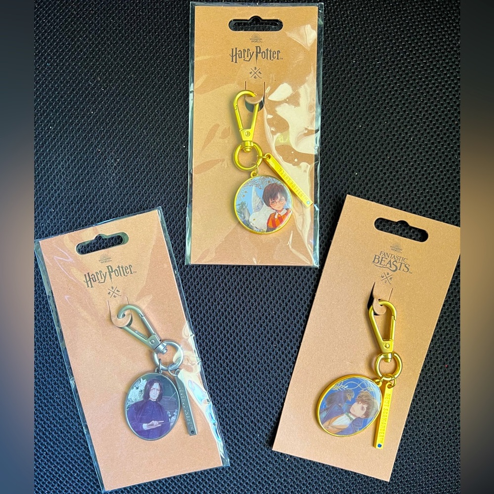 Harry Potter Wizarding World Snape, Harry, or Newt Yume Keychains PICK ONE NWT
